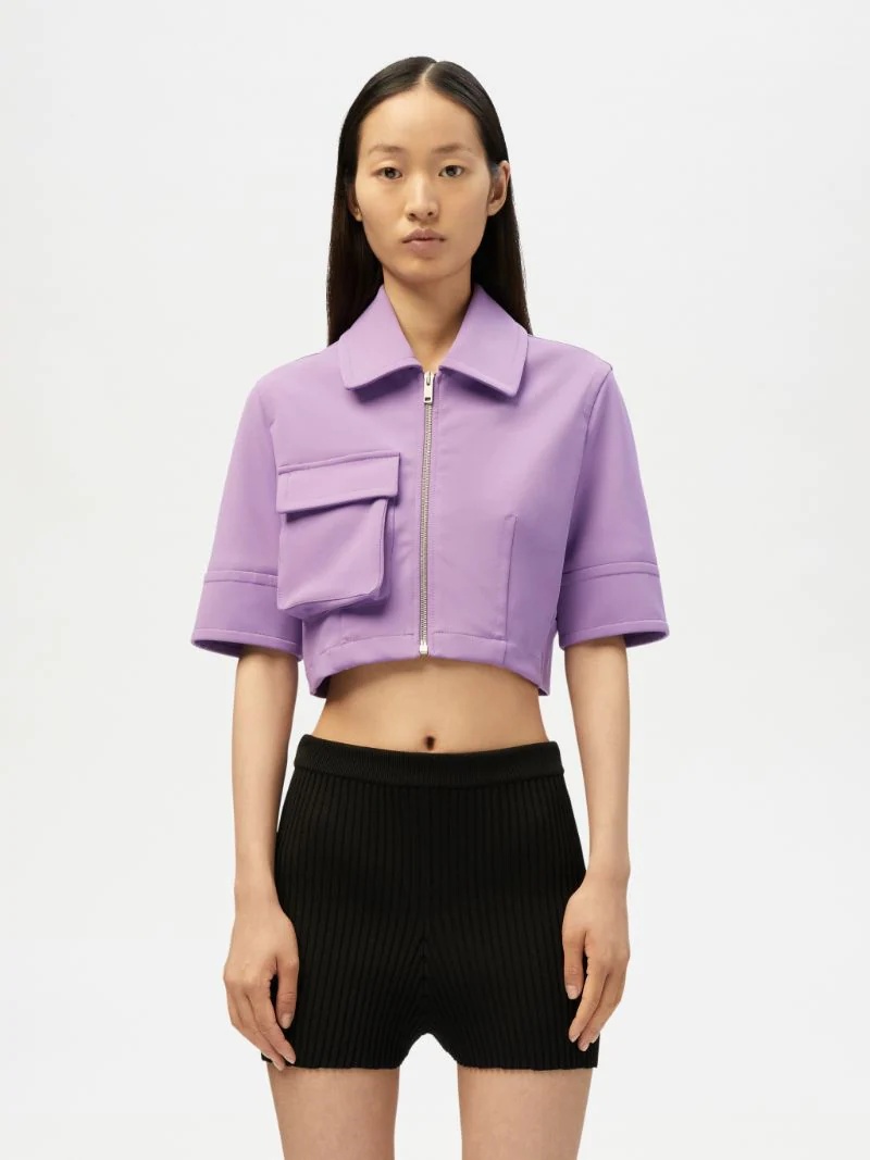 CROPPED ZIP UP TOP - 3