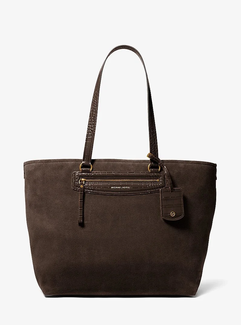 Jet Set Travel Extra-Large Suede Tote Bag - 1
