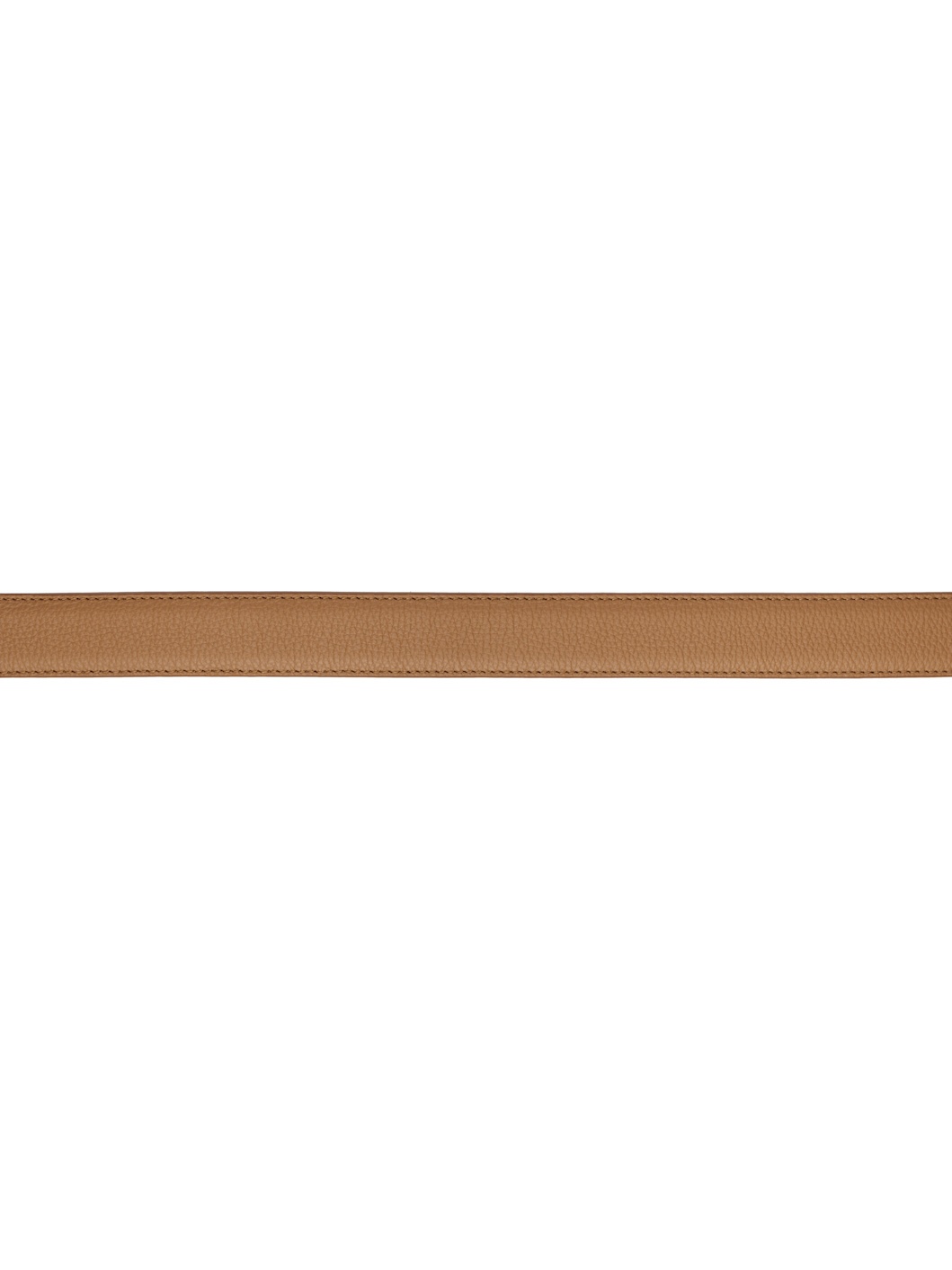 Tan Old School Classic Stitch Trimmed Belt - 2