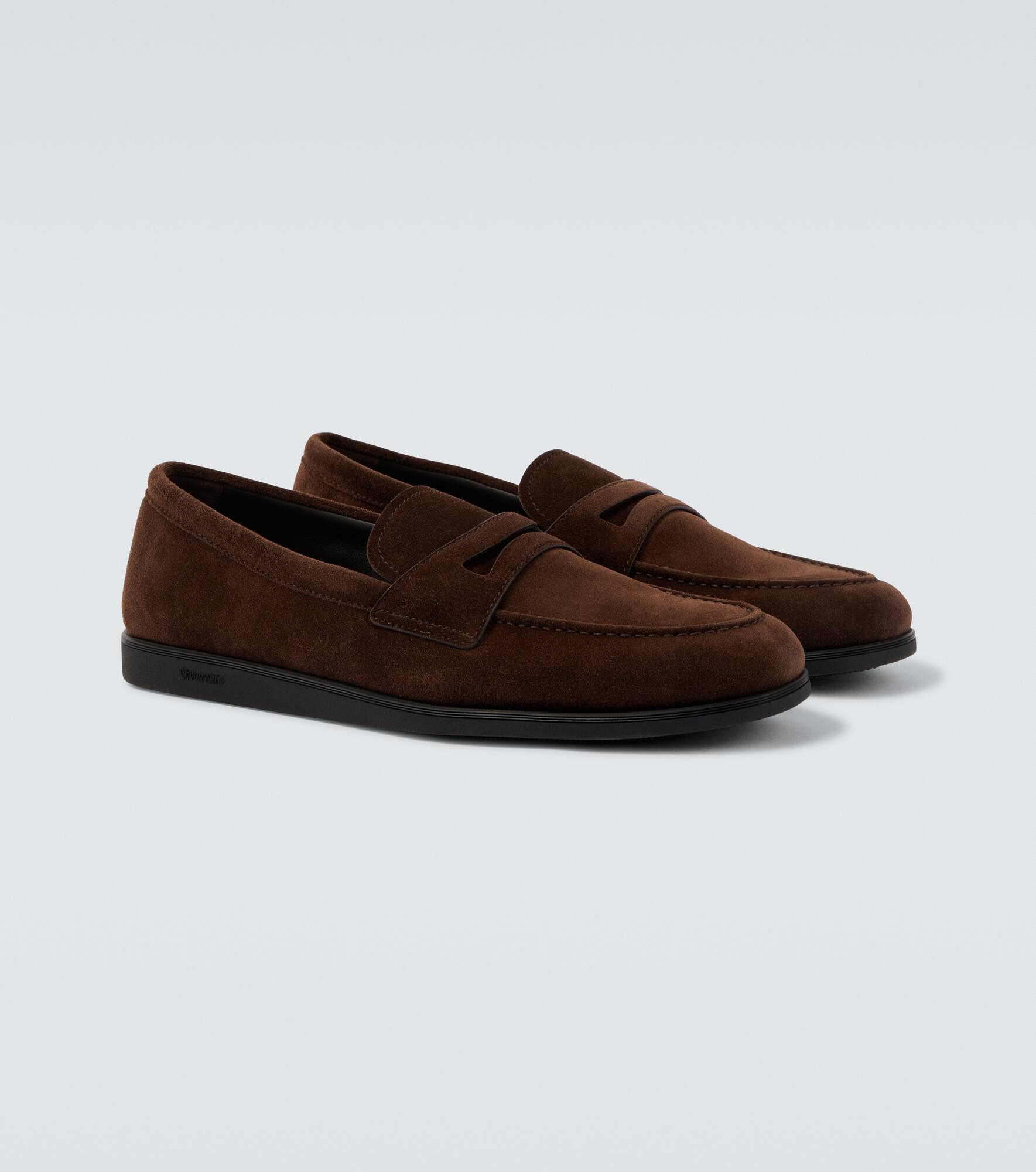 Portsmouth suede penny loafers - 5