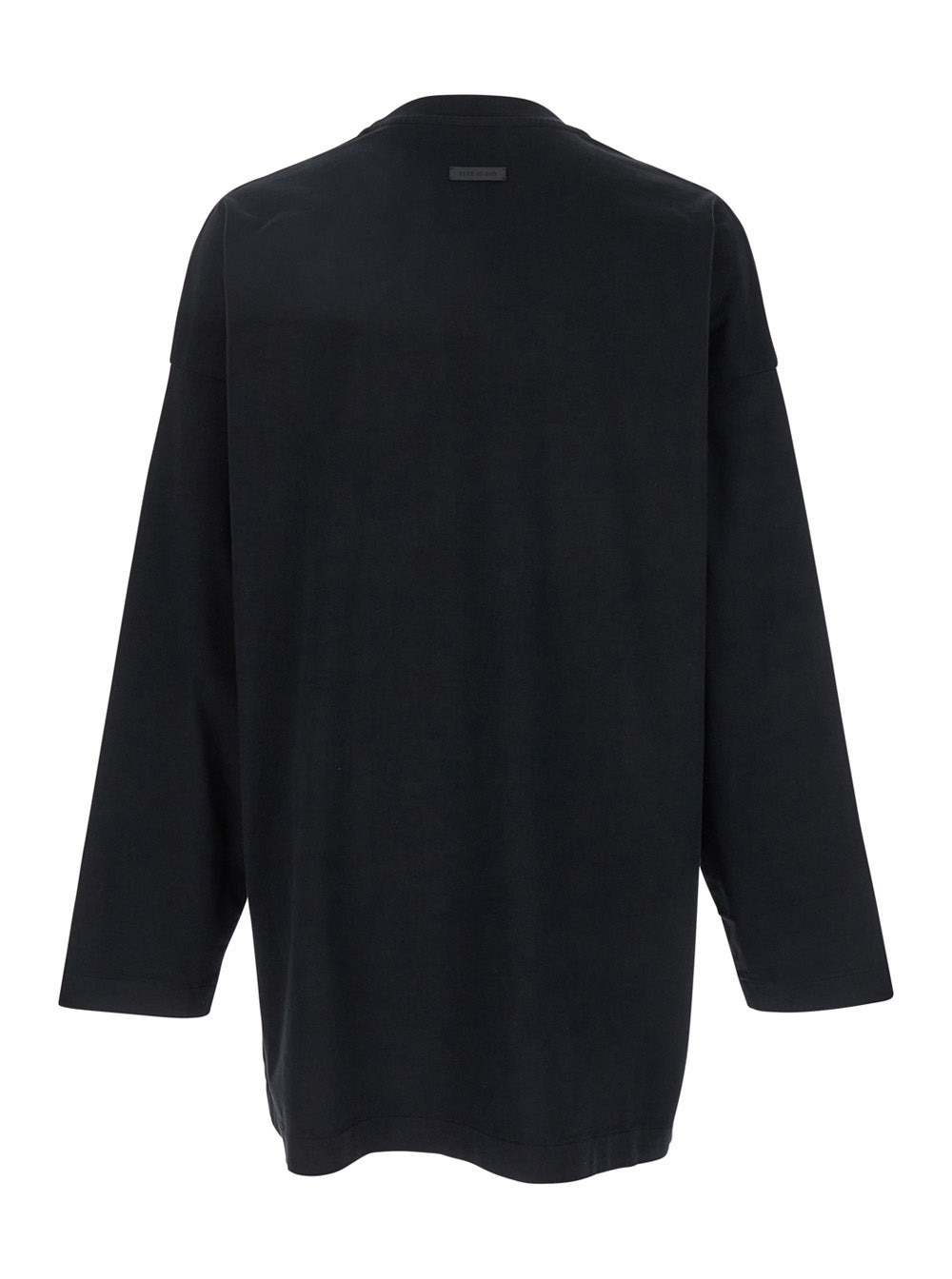 Fear Of God Men Black T-Shirt With Eternal Print On The Front And Logo Patch On The Back In Cotton M - 2