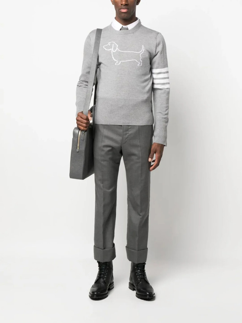 Thom Browne Hector Icon Intarsia Pullover outlook
