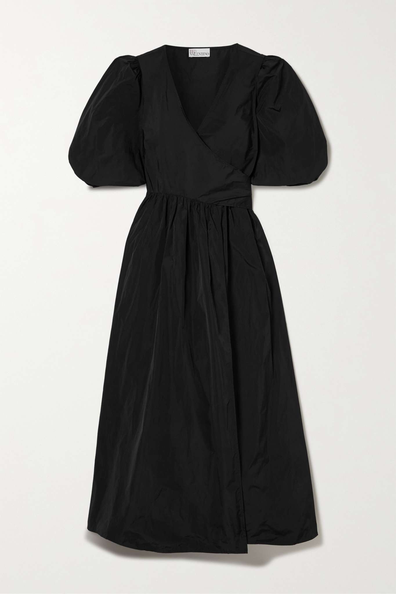 Abito taffeta wrap maxi dress - 1