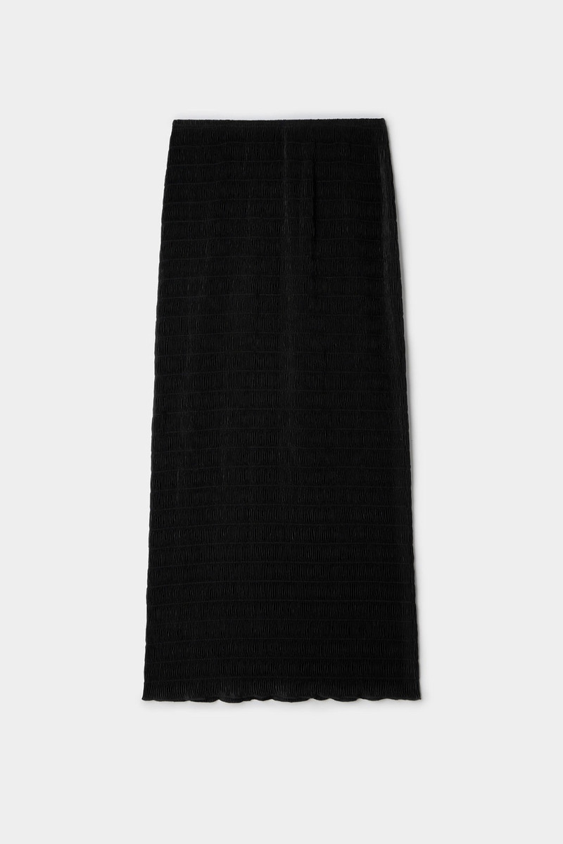 SUNNEI FRISE' LONG SKIRT / black outlook