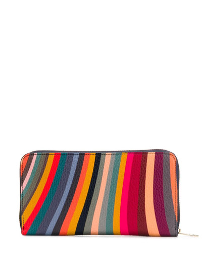 Paul Smith striped leather zip-up purse outlook