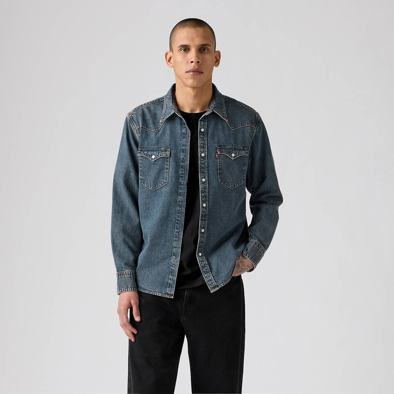 BARSTOW WESTERN DENIM SHIRT - 2
