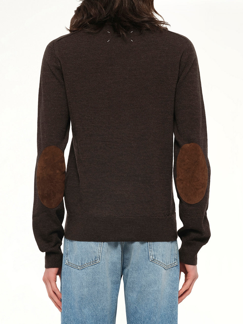 Gauge 12 Knit Sweater in Dark Brown - 5