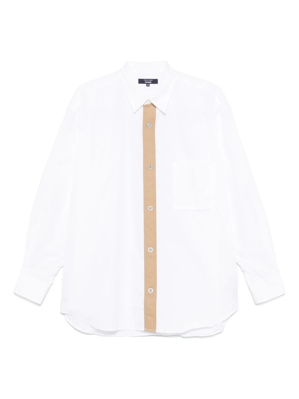 contrasting-trim shirt - 1