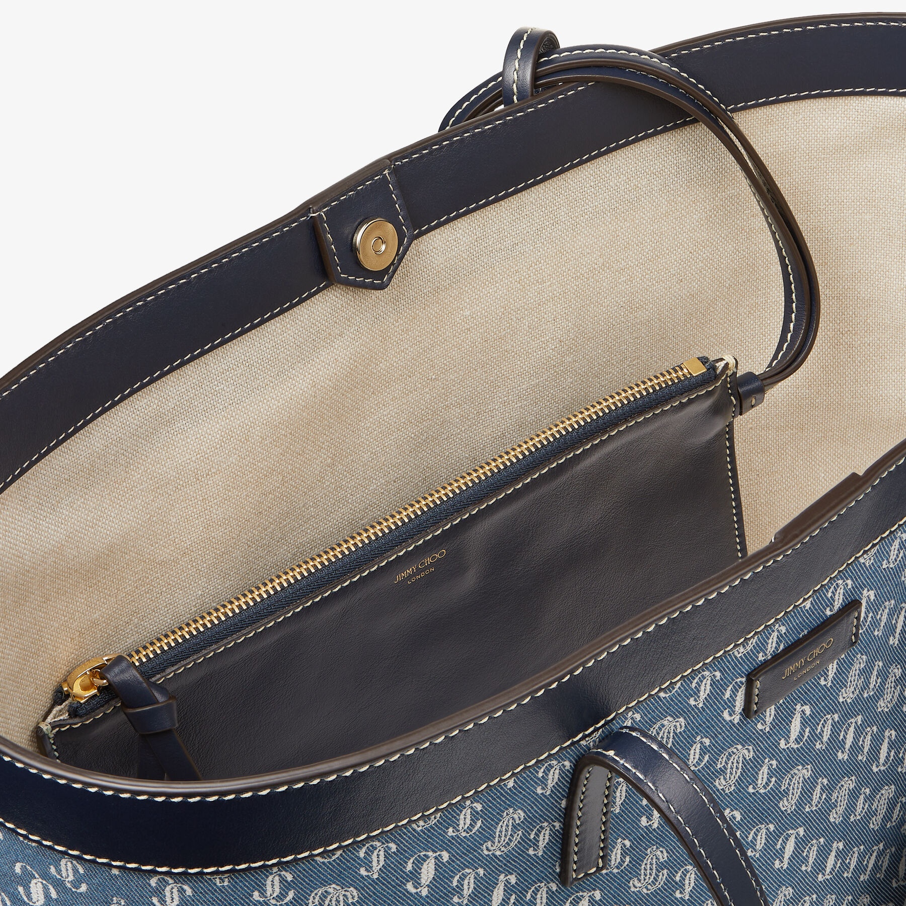 Nine2five E/W
Denim JC Monogram Tote Bag - 4