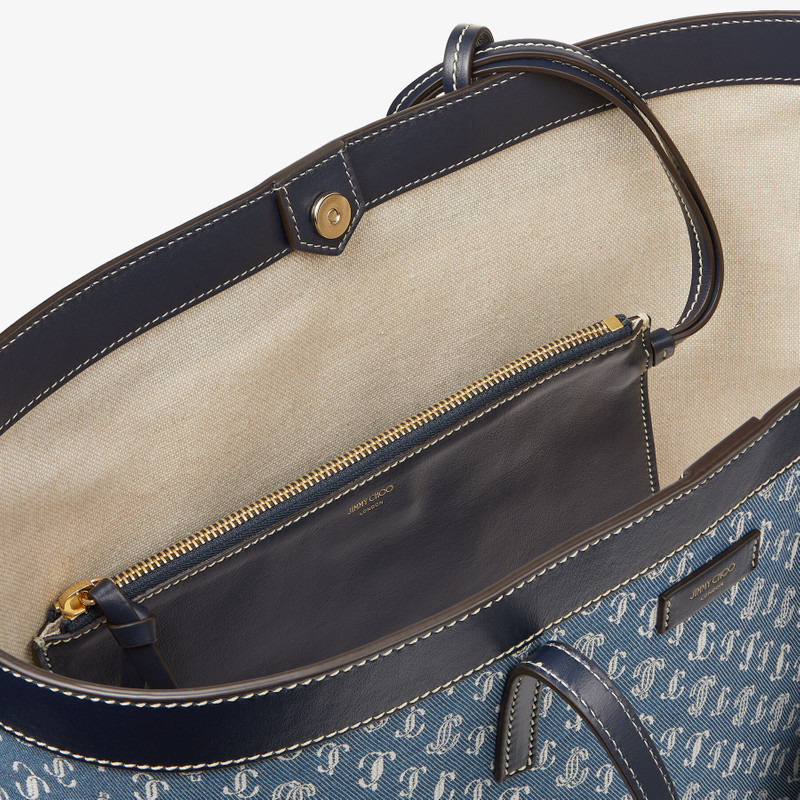 Nine2five E/W
Denim JC Monogram Tote Bag 4