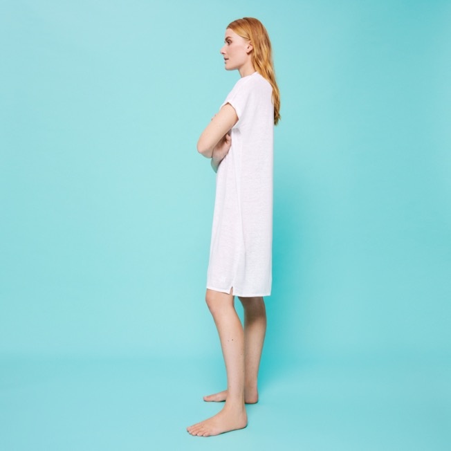 Women Linen Long Polo Dress Solid - 6