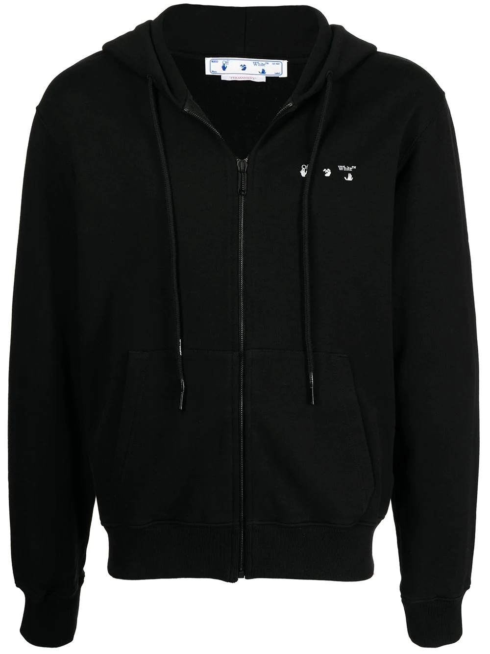 Caravaggio print zipped hoodie - 1