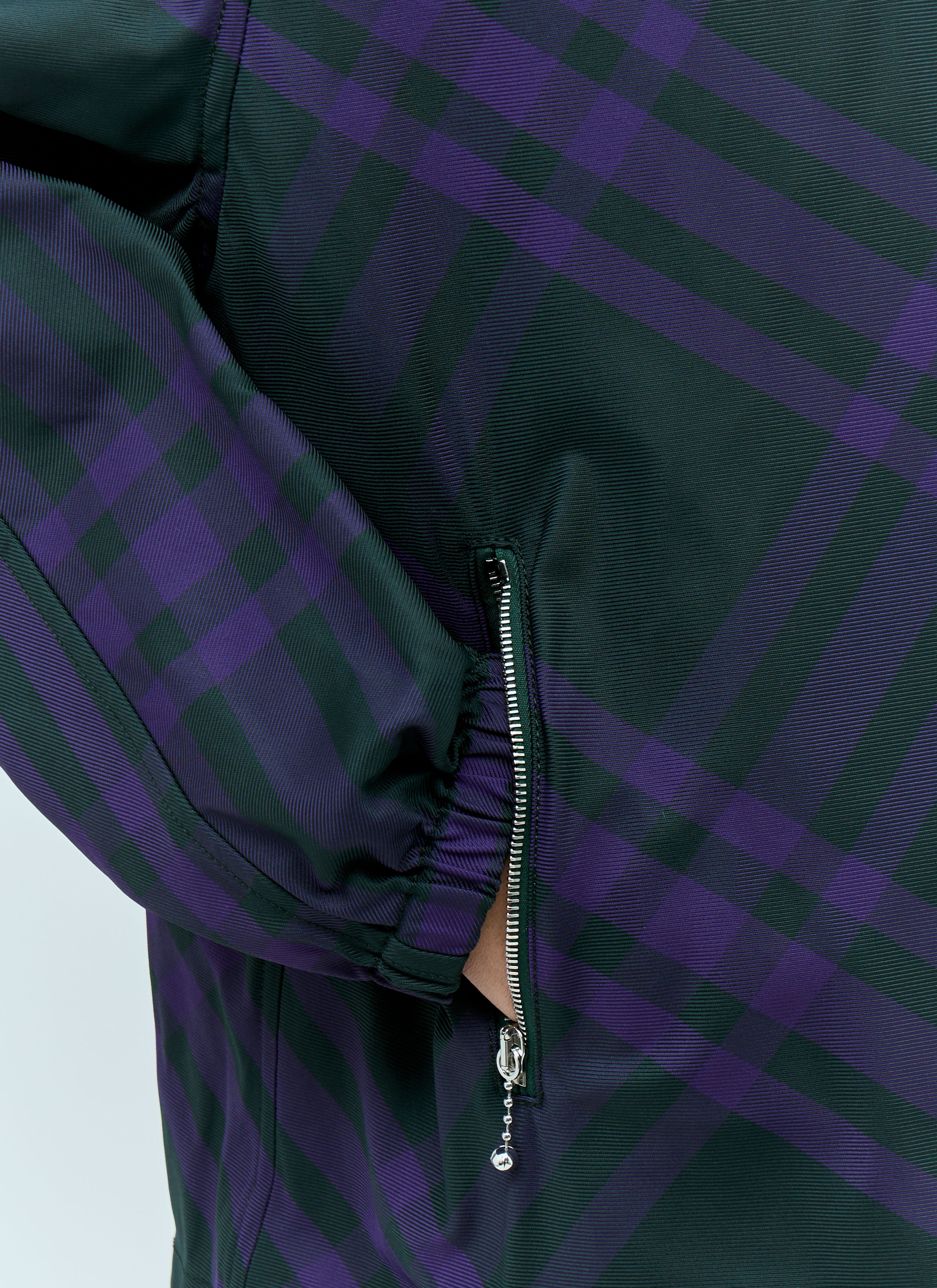 Check Nylon-Twill Windbreaker Jacket - 4
