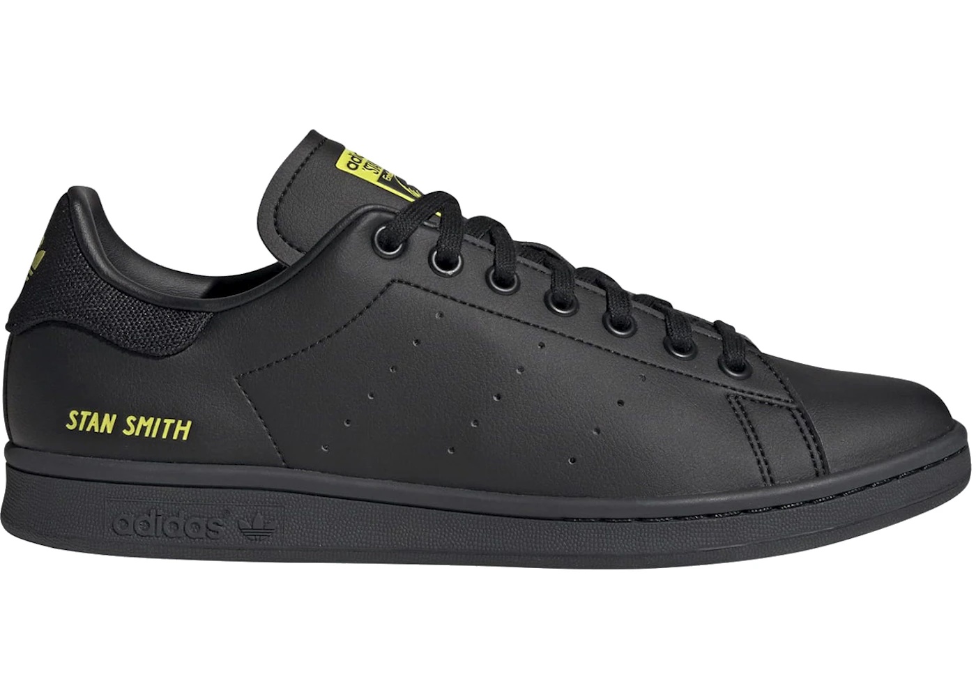 adidas Stan Smith Black Semi Solar Yellow - 1