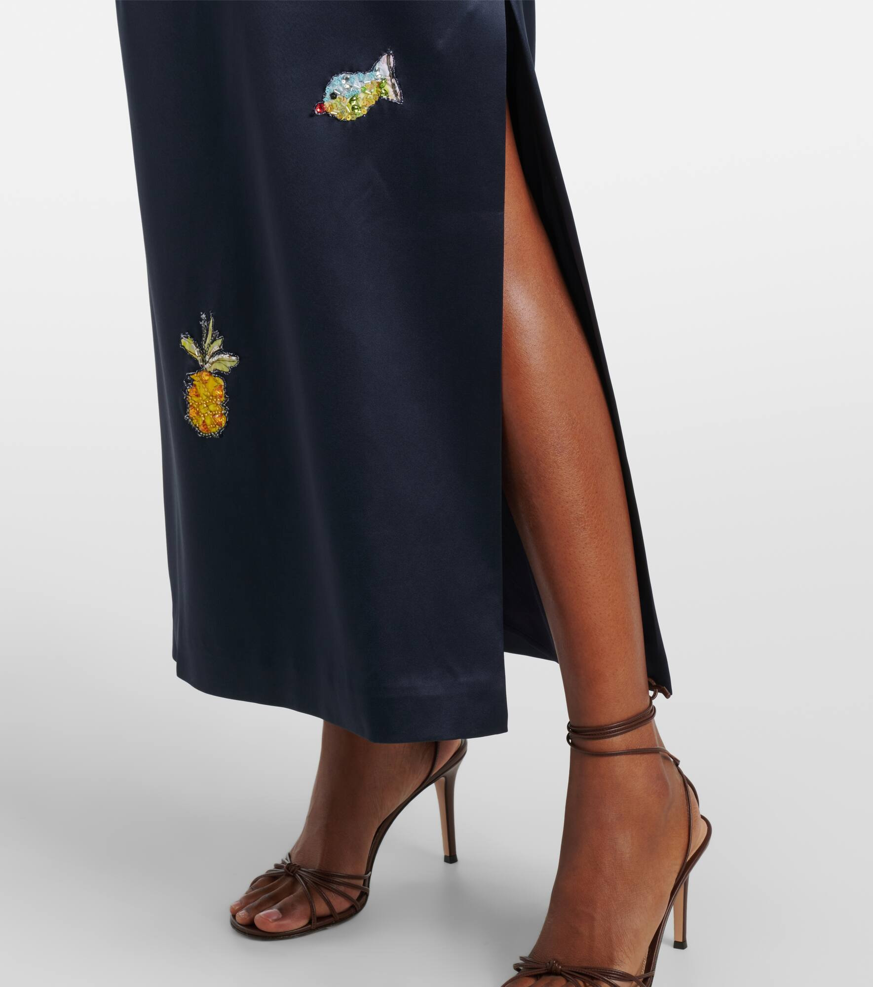 x Anouk Colantoni Fontaine slip midi dress - 6