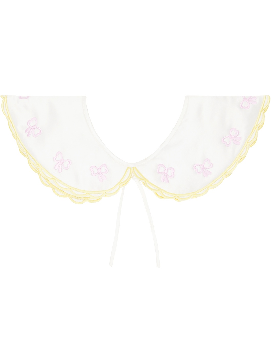 White Embroidered Collar - 2