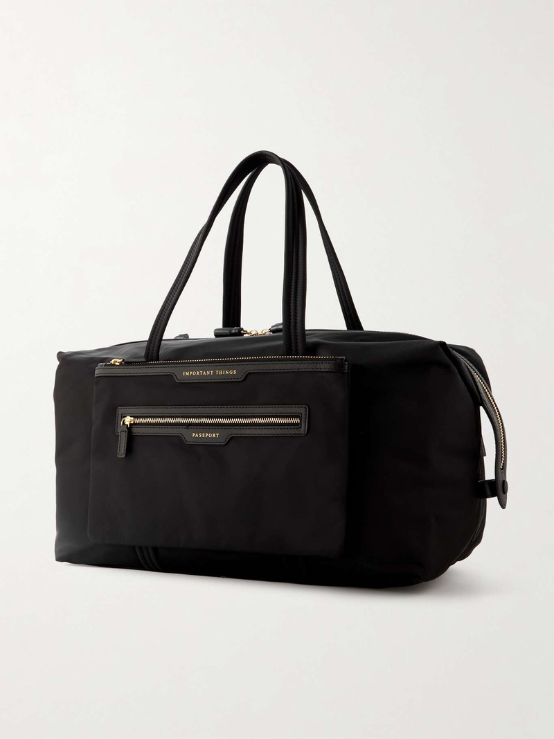 In-flight leather-trimmed ECONYL® weekend bag 3