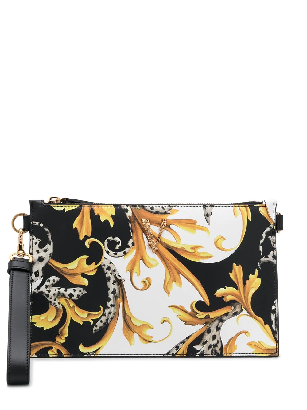 Virtus leather clutch bag - 6