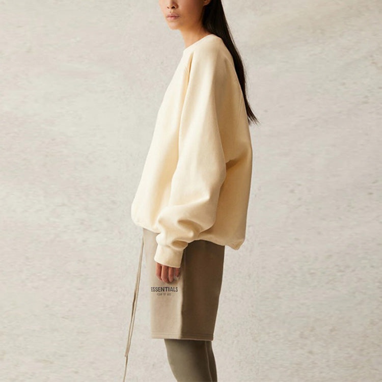 Fear of God Essentials SS21 Pull-Over Crewneck Buttercream Cream FOG-SS21-578 - 6