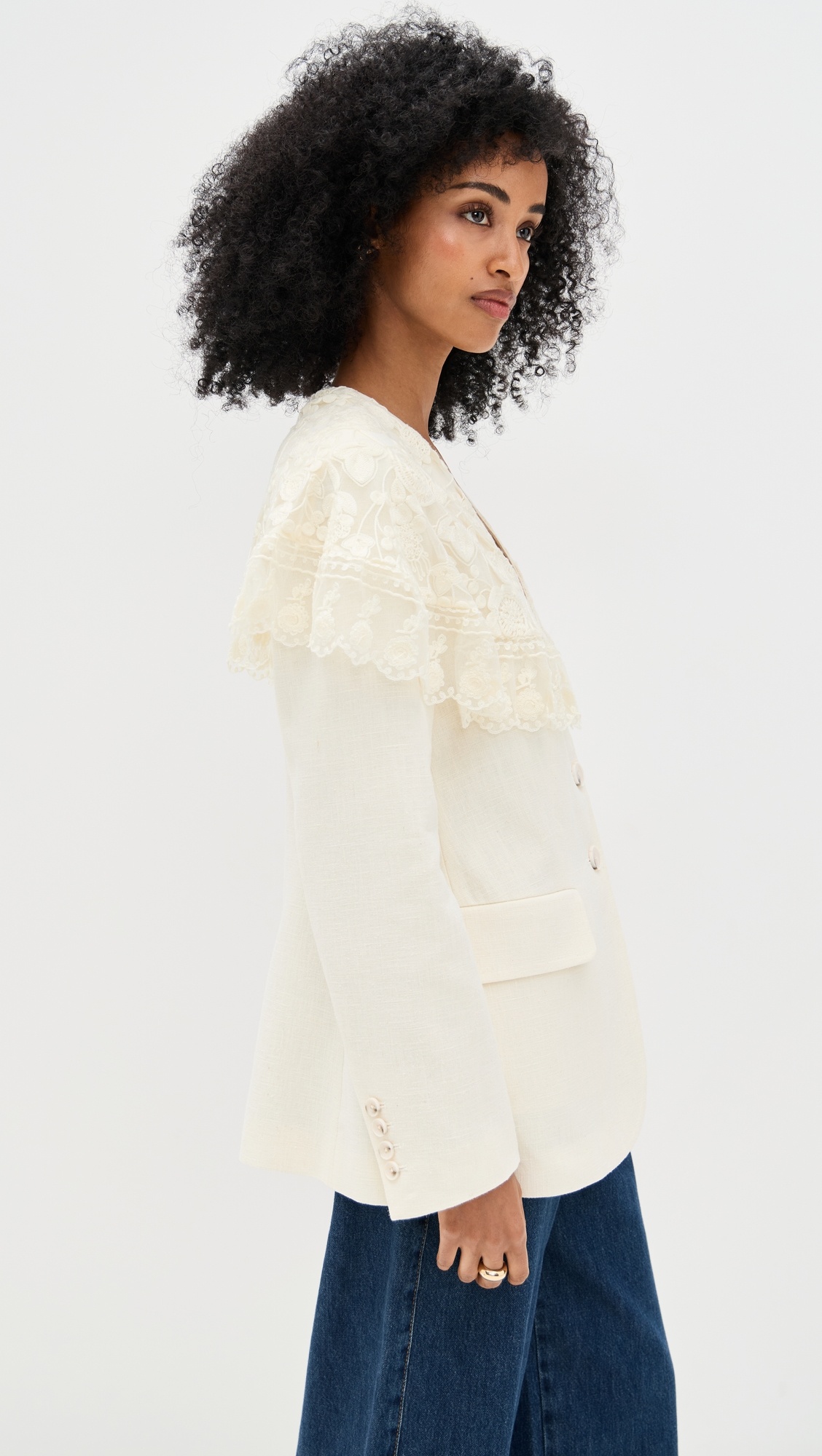 Arielle Lace Cape Jacket - 3