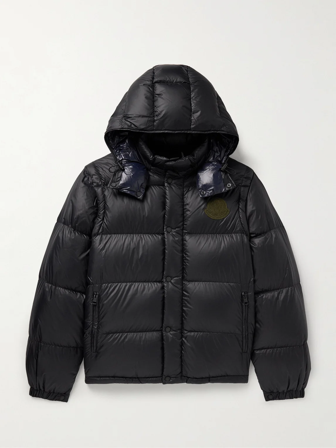 Cyclone Convertible Logo-Appliquéd Quilted Shell Hooded Down Jacket - 1