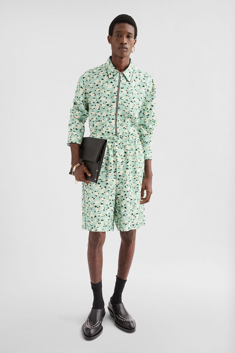 Fluid Viscose Printed Shorts - 2
