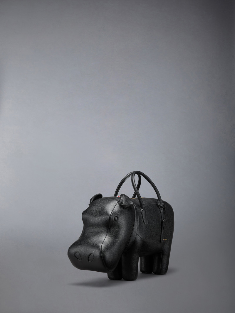 Thom Browne Hippo Bag In Pebble Grain outlook