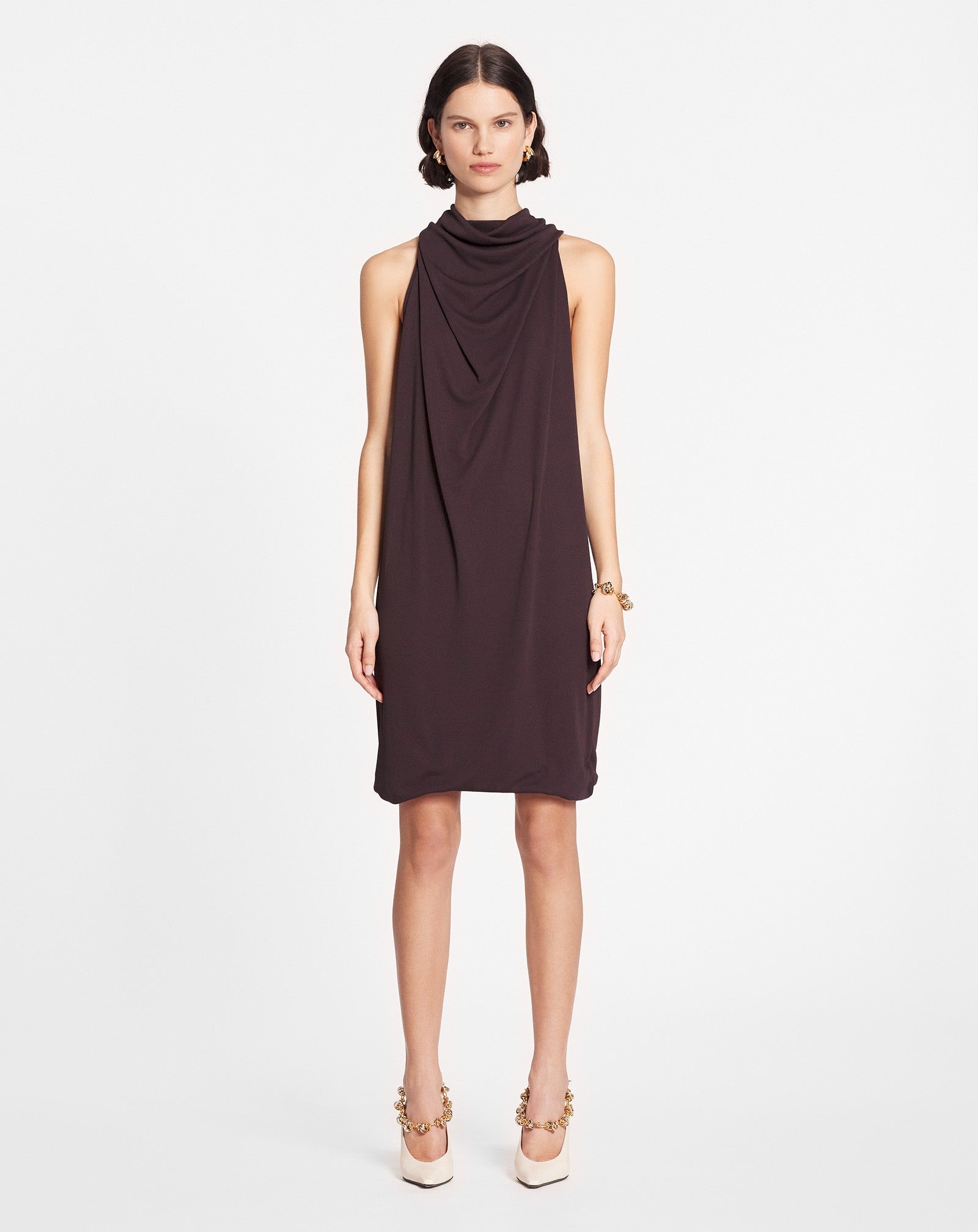 SHORT DRAPED DRESS - 2