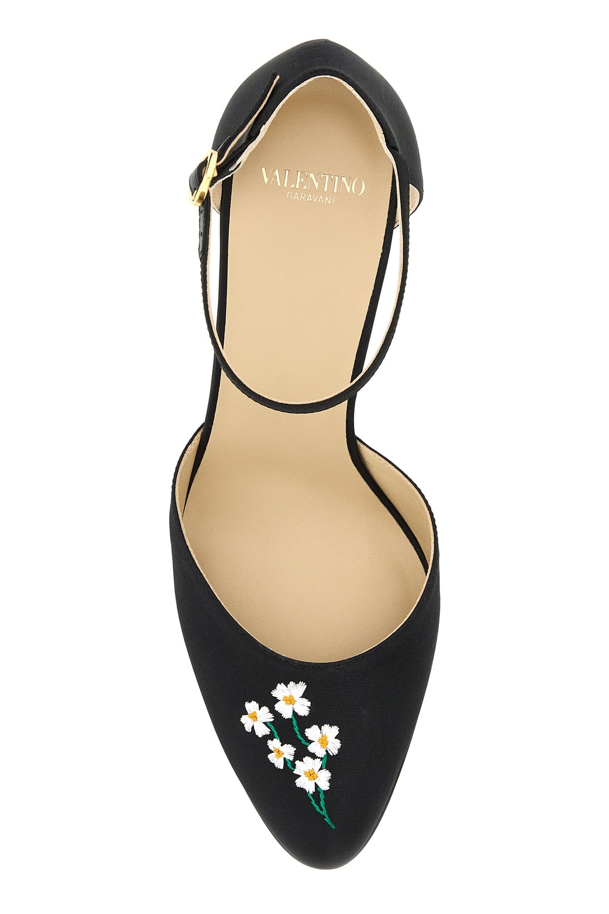 Black fabric Hi Dolly pumps - 4