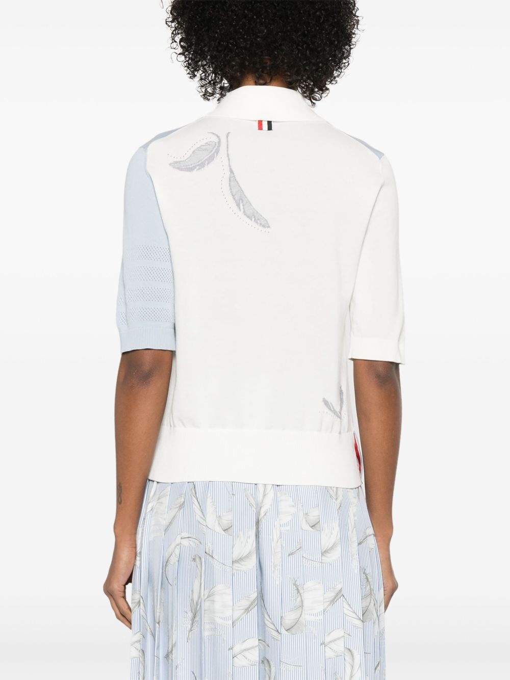 knitted polo top - 4