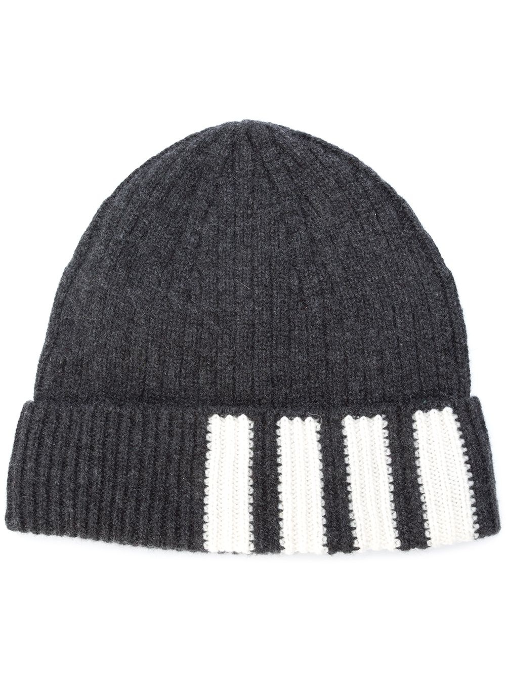 4-Bar Stripe Cashmere Rib Hat - 1