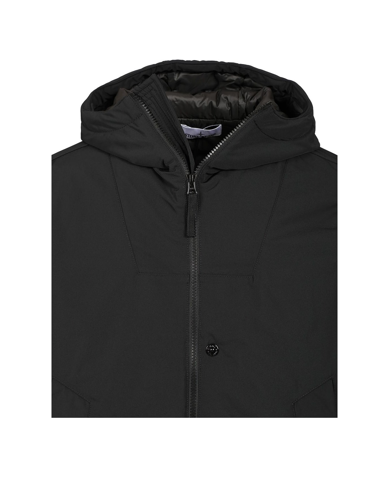 Micro Twill Padded Hooded Jacket - 4