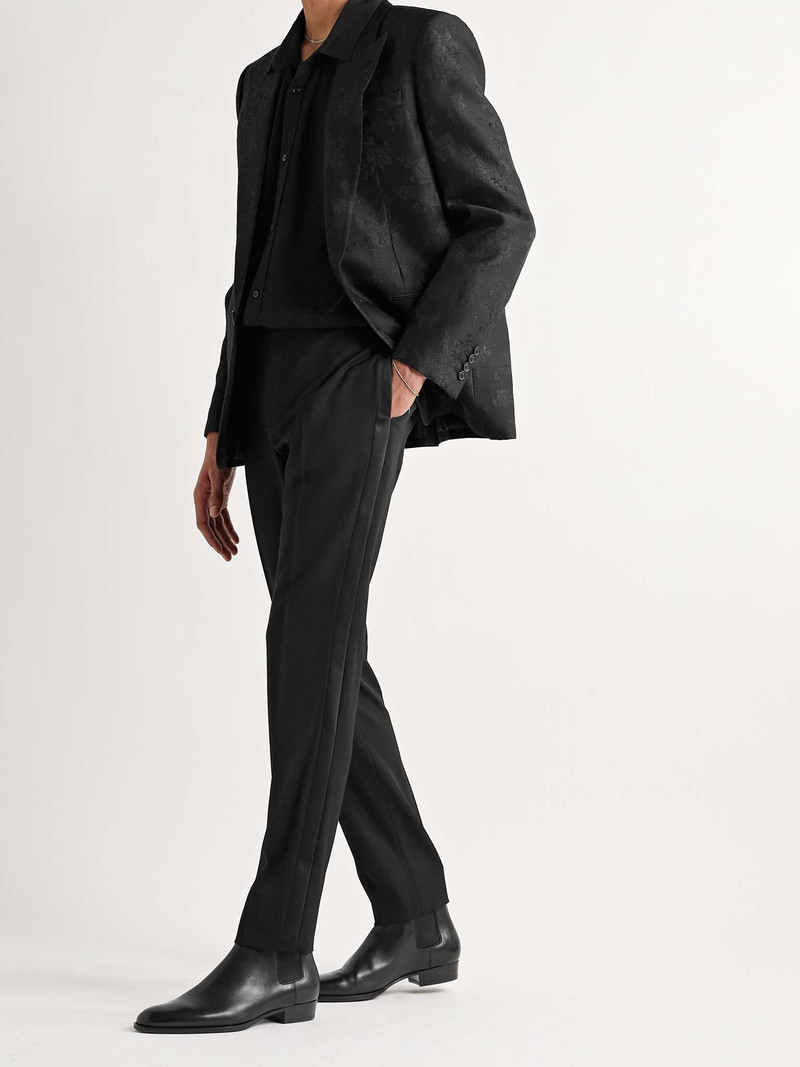 SAINT LAURENT Slim-Fit Virgin Wool Grain de Poudre Trousers outlook