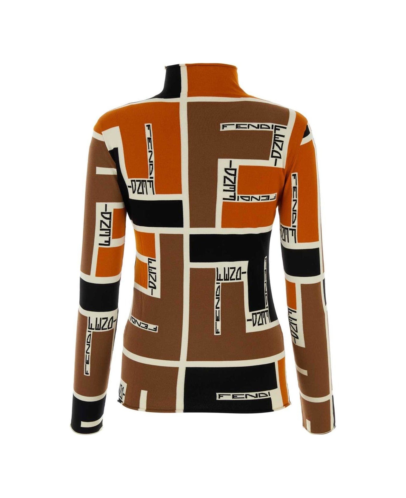 High-neck Printed Jumper - 2