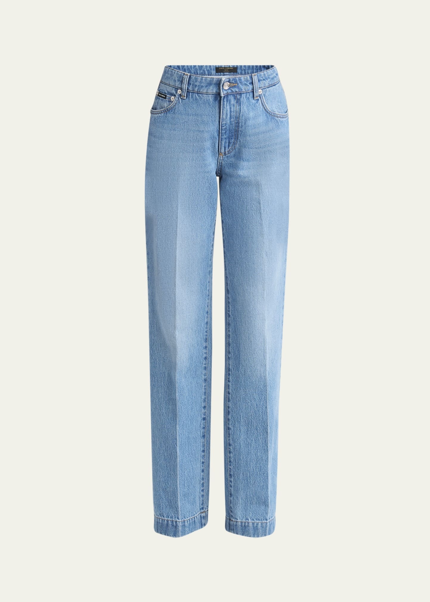 Old Crisp Straight Leg Denim Pants - 1
