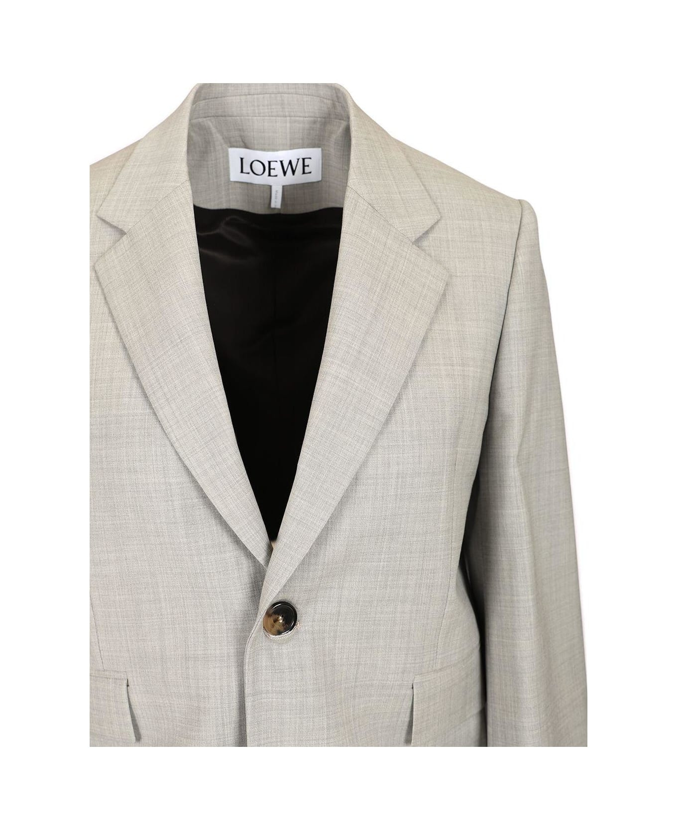Single-breasted Tailored Blazer - 4