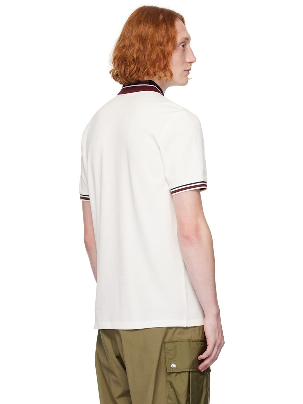 White Two-Button Polo - 3