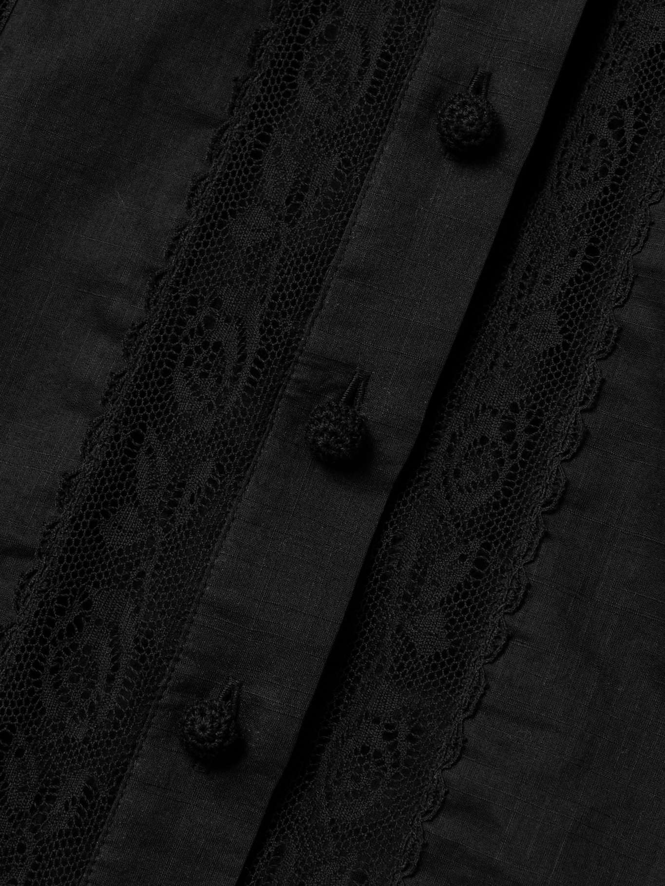 Halliday lace-trimmed cotton-voile shirt - 5