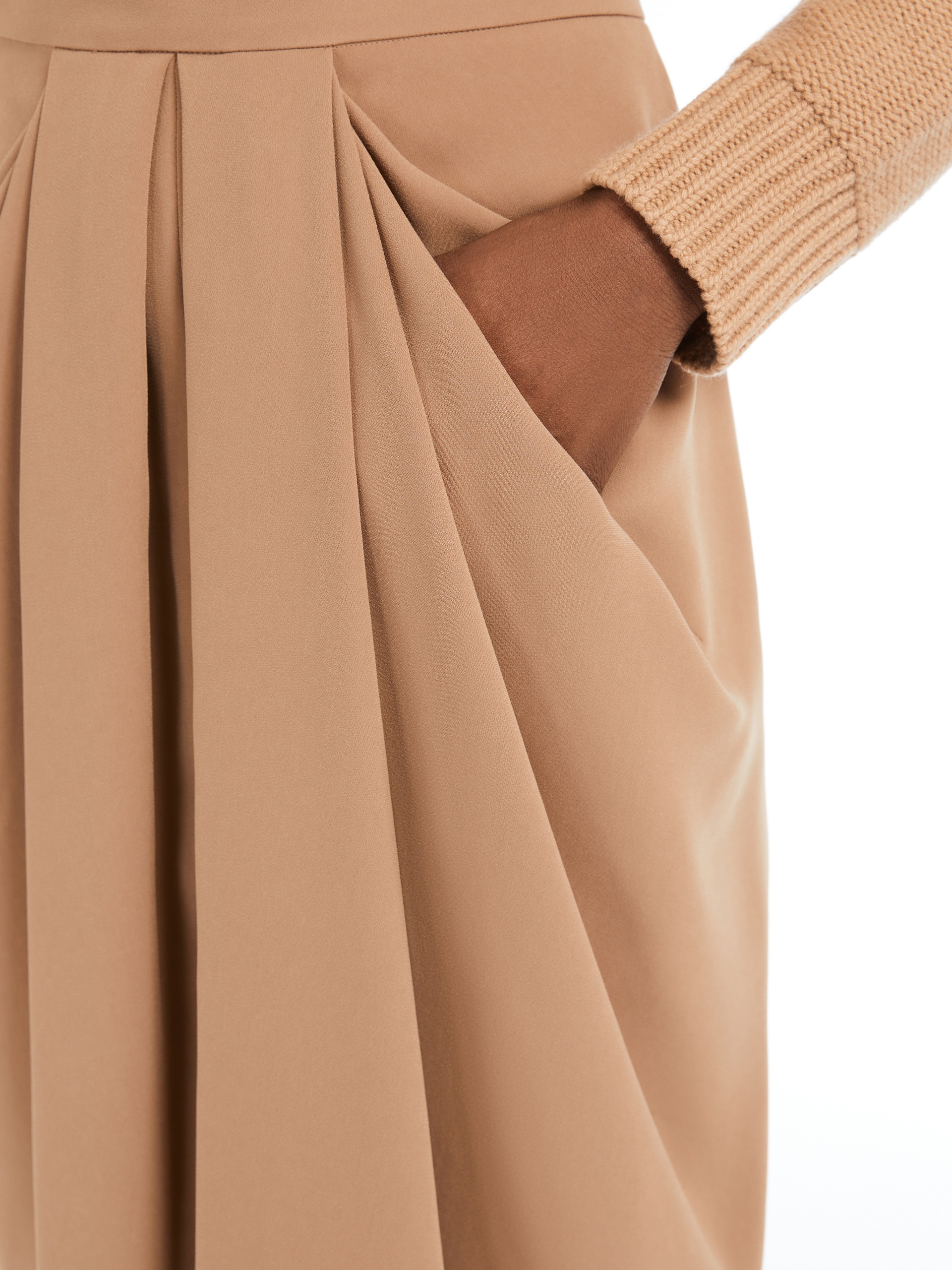 RIDENTE Long cady skirt with pleats - 5