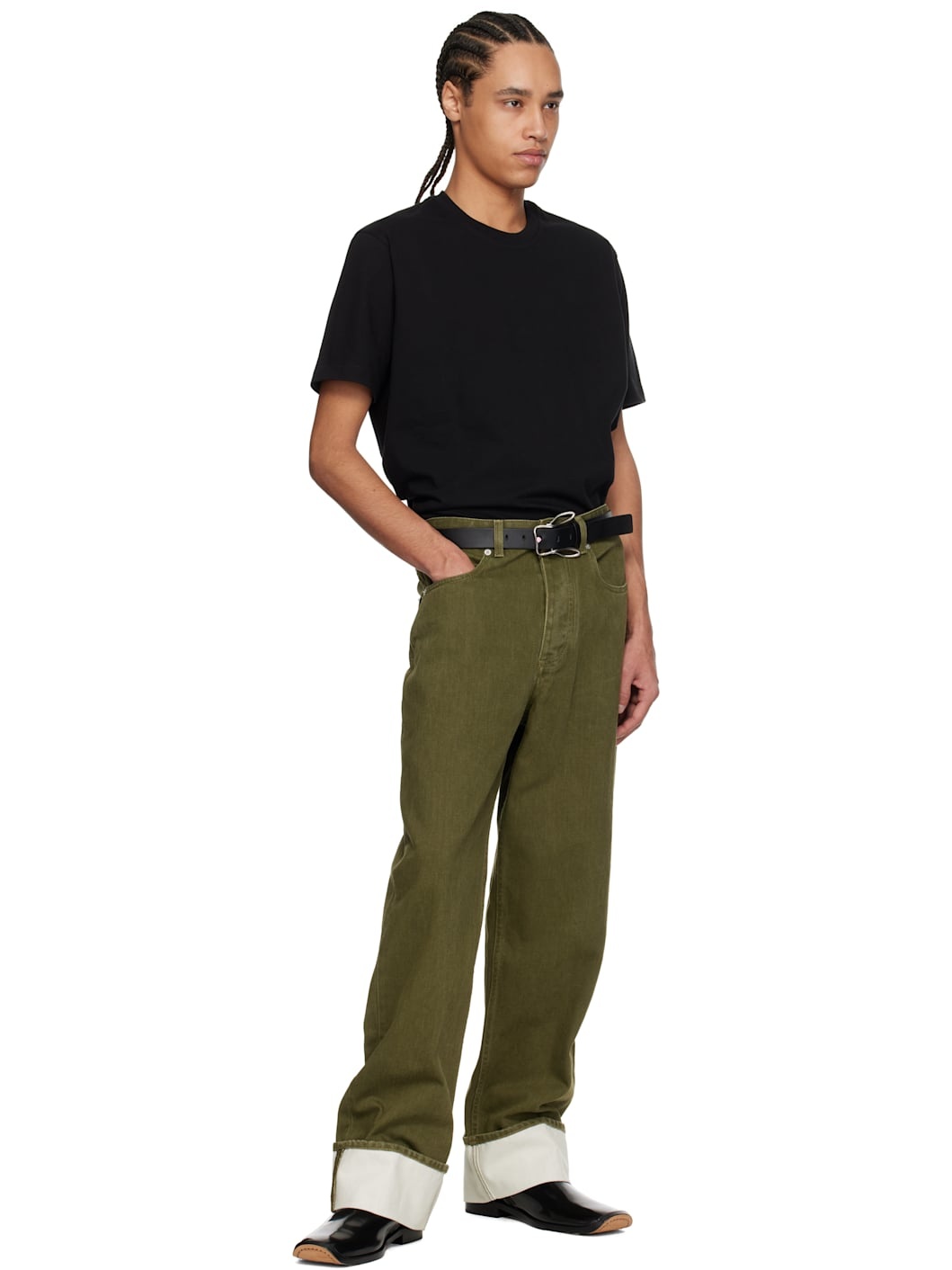 Black Cotton Jersey T-shirt - 5