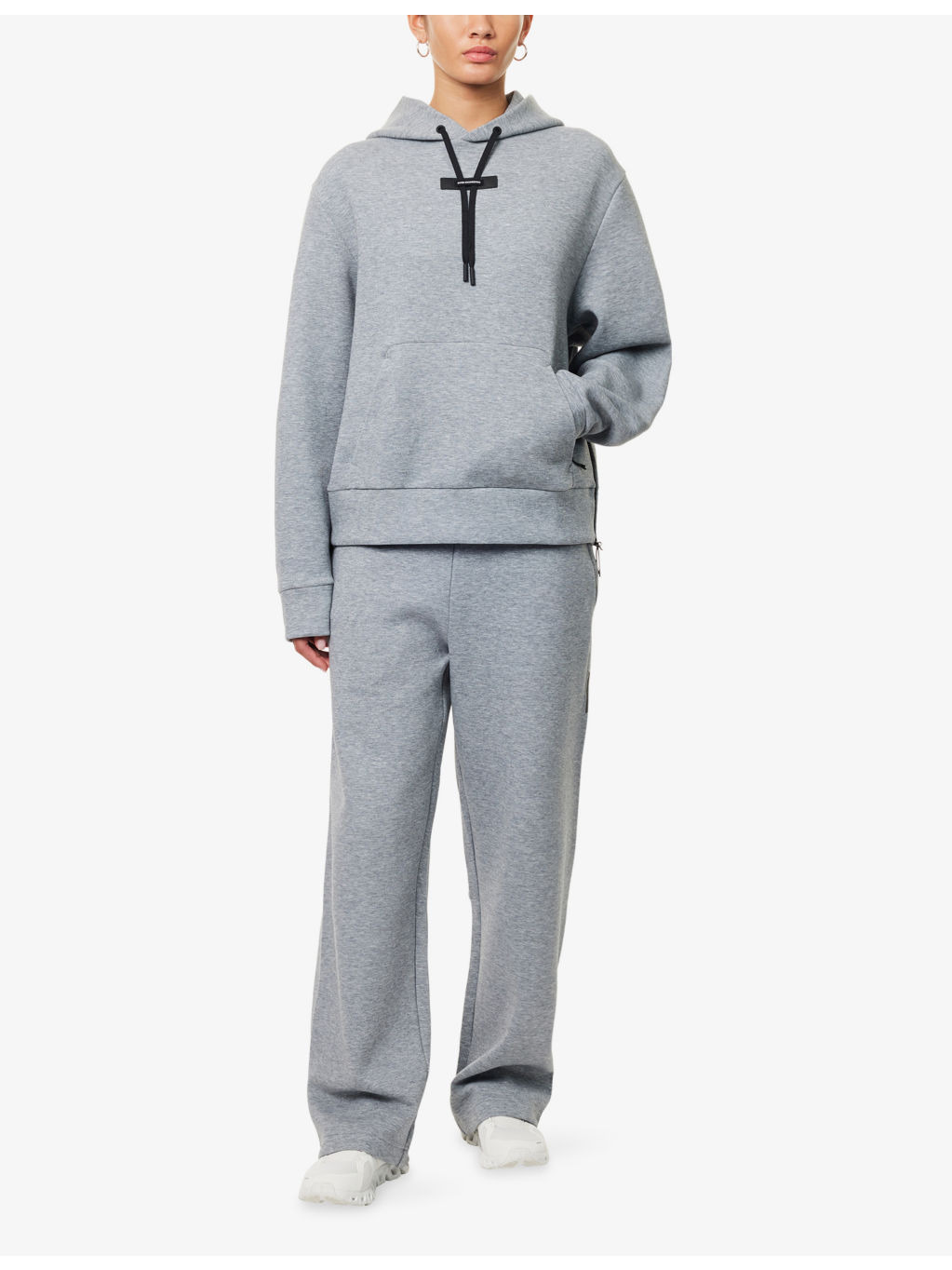 Focus Tech Relaxed-Fit Stretch-Cotton Blend Hoodie - 2