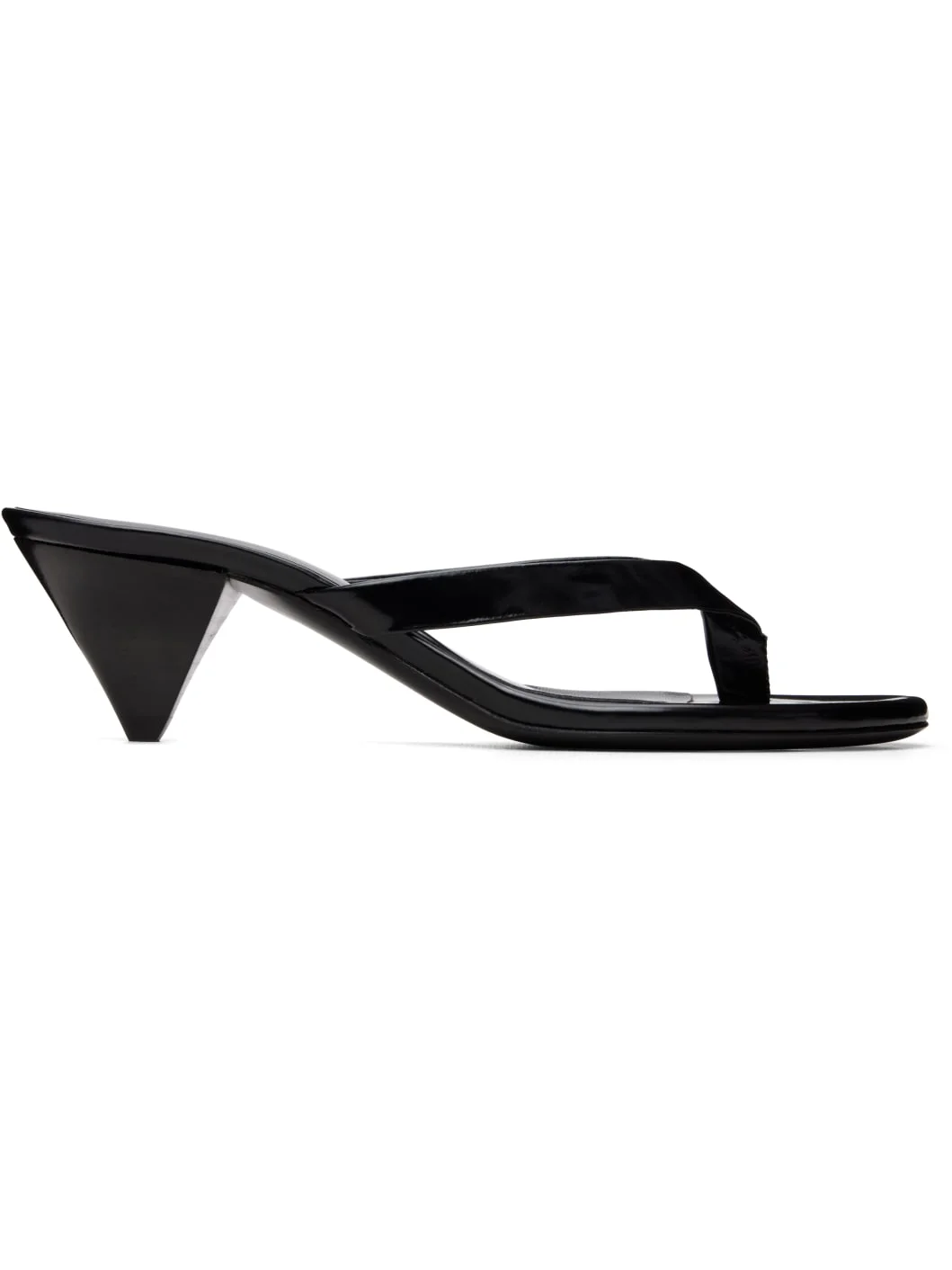 SSENSE Exclusive Black Rooty Heeled Sandals - 1