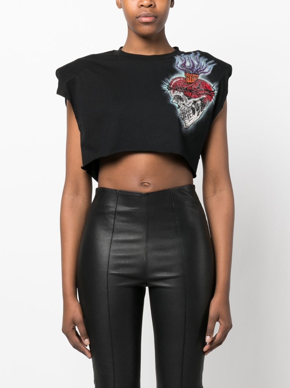 Love Tattoo cropped T-shirt - 3