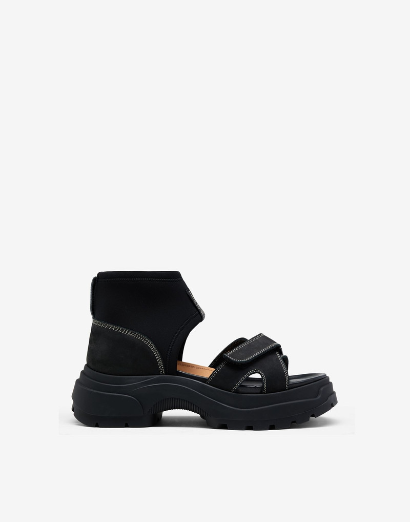 Strapped suede sandals 1