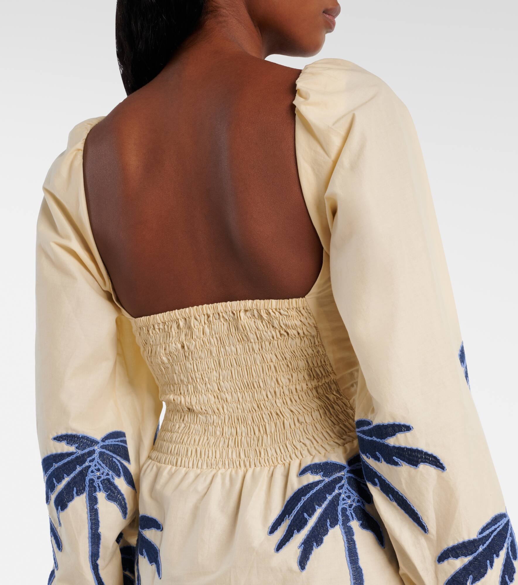 The Power Of The Sea cotton-blend minidress - 6