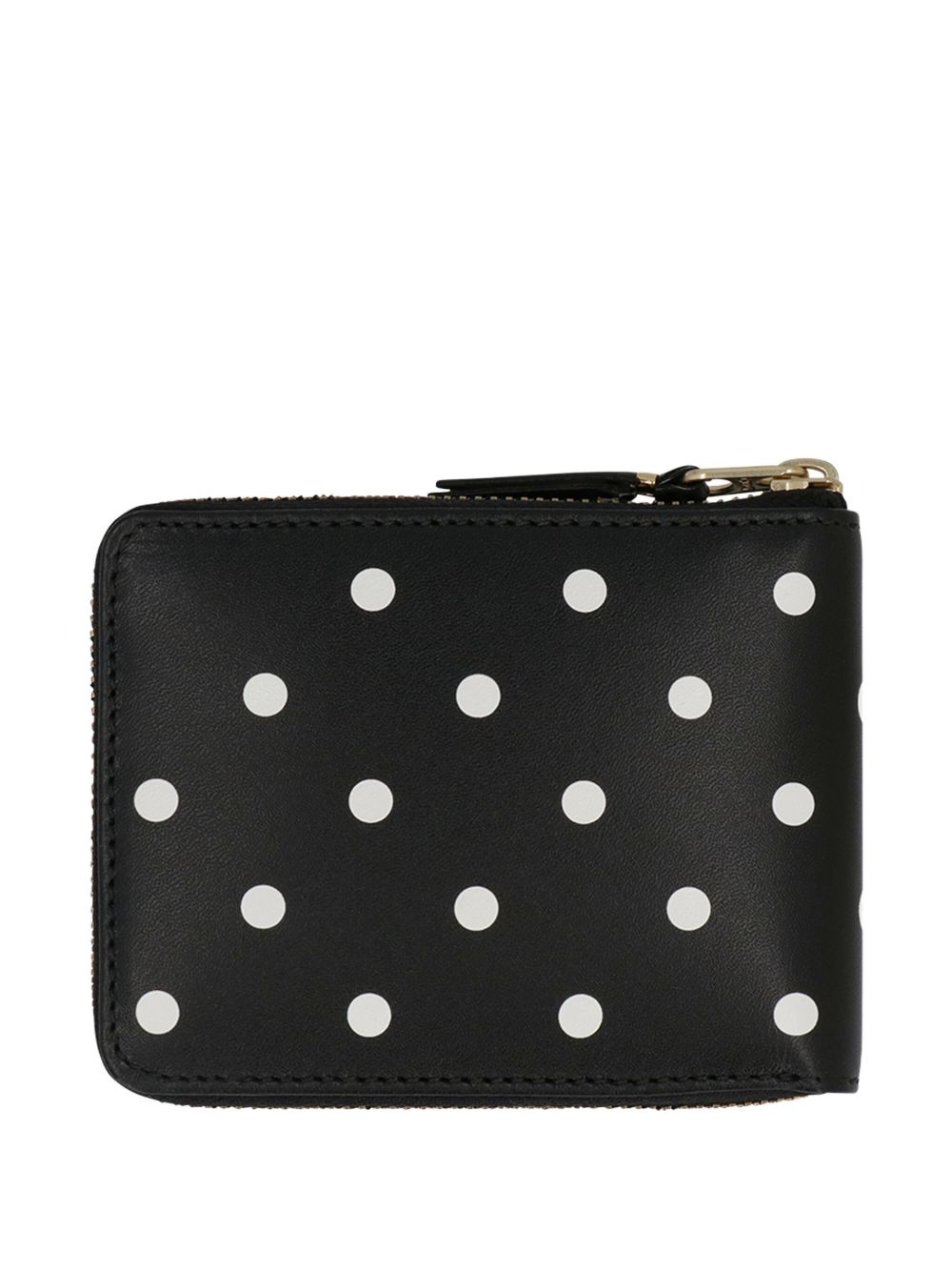 polka dot zip-around wallet - 2