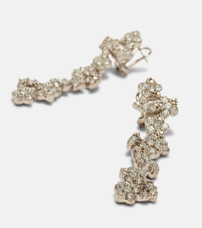 Crystal-embellished drop earrings 4