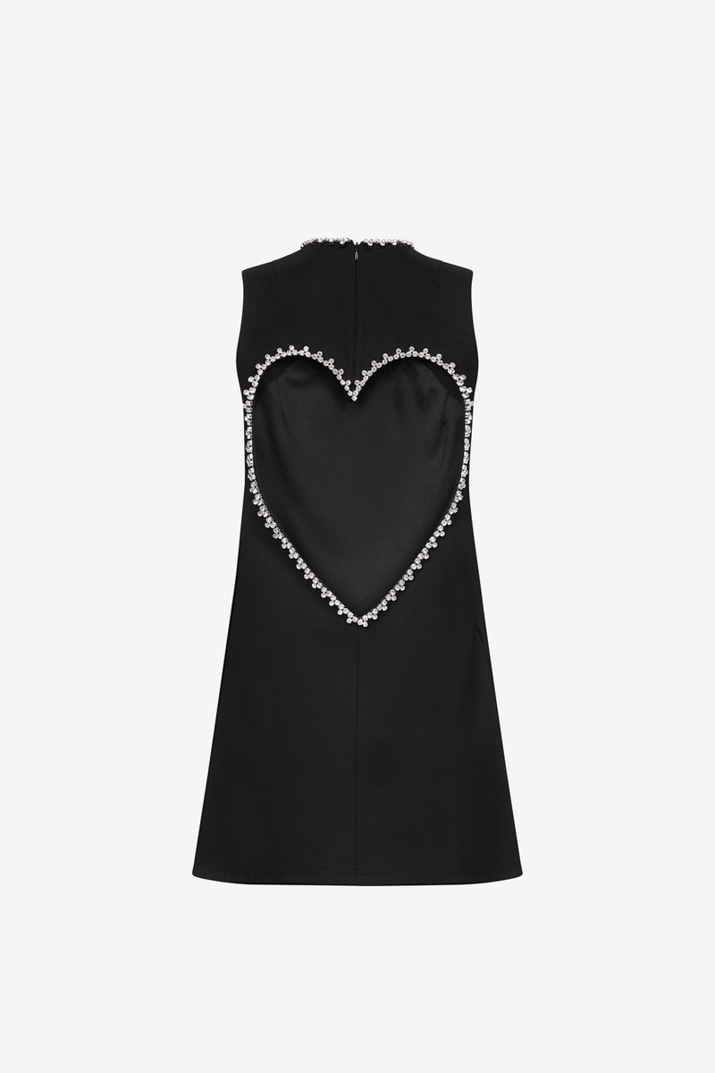 AREA CRYSTAL HEART BACK DRESS outlook