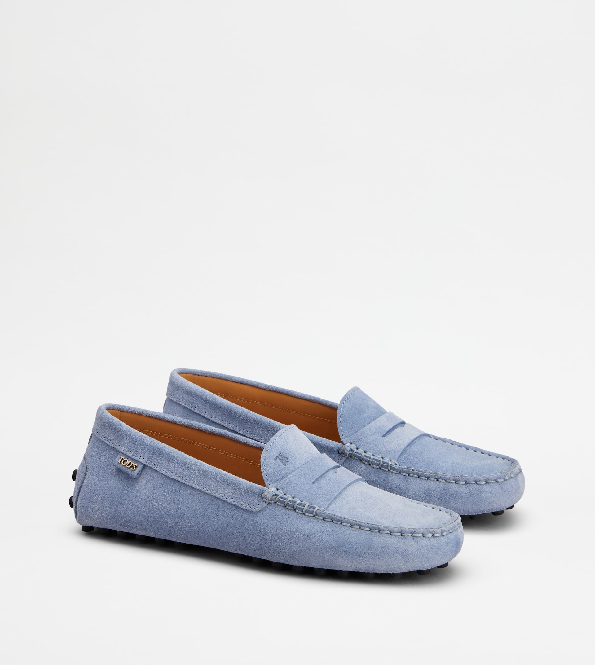 GOMMINO DRIVING SHOES IN SUEDE - LIGHT BLUE - 2