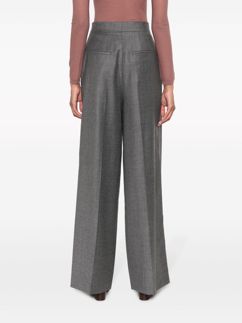 palazzo wool trousers - 4